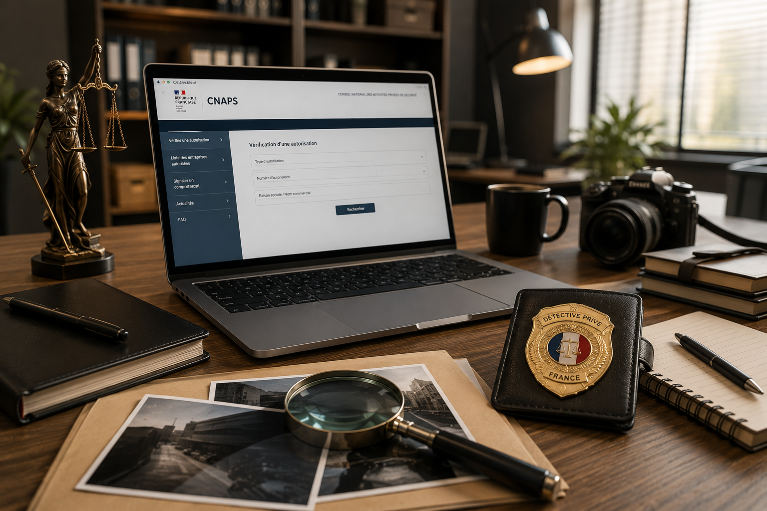 Bureau de détective privé CNAPS