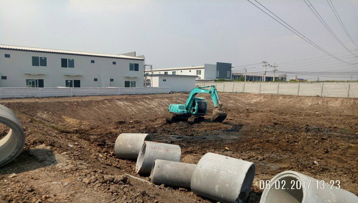 Retention Pond and Pump Installation