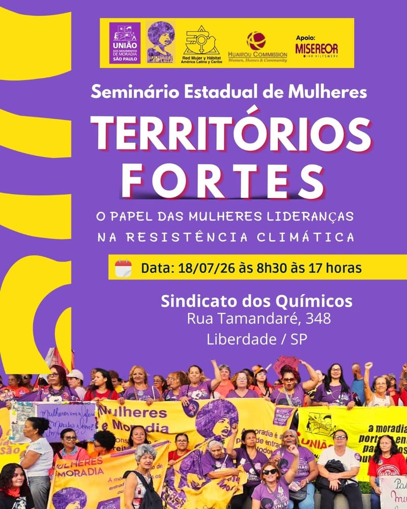 Seminário Estaduas das Mulheres - Territórios Fortes O Papel das Mulheres Lideranças na Resistência Climática