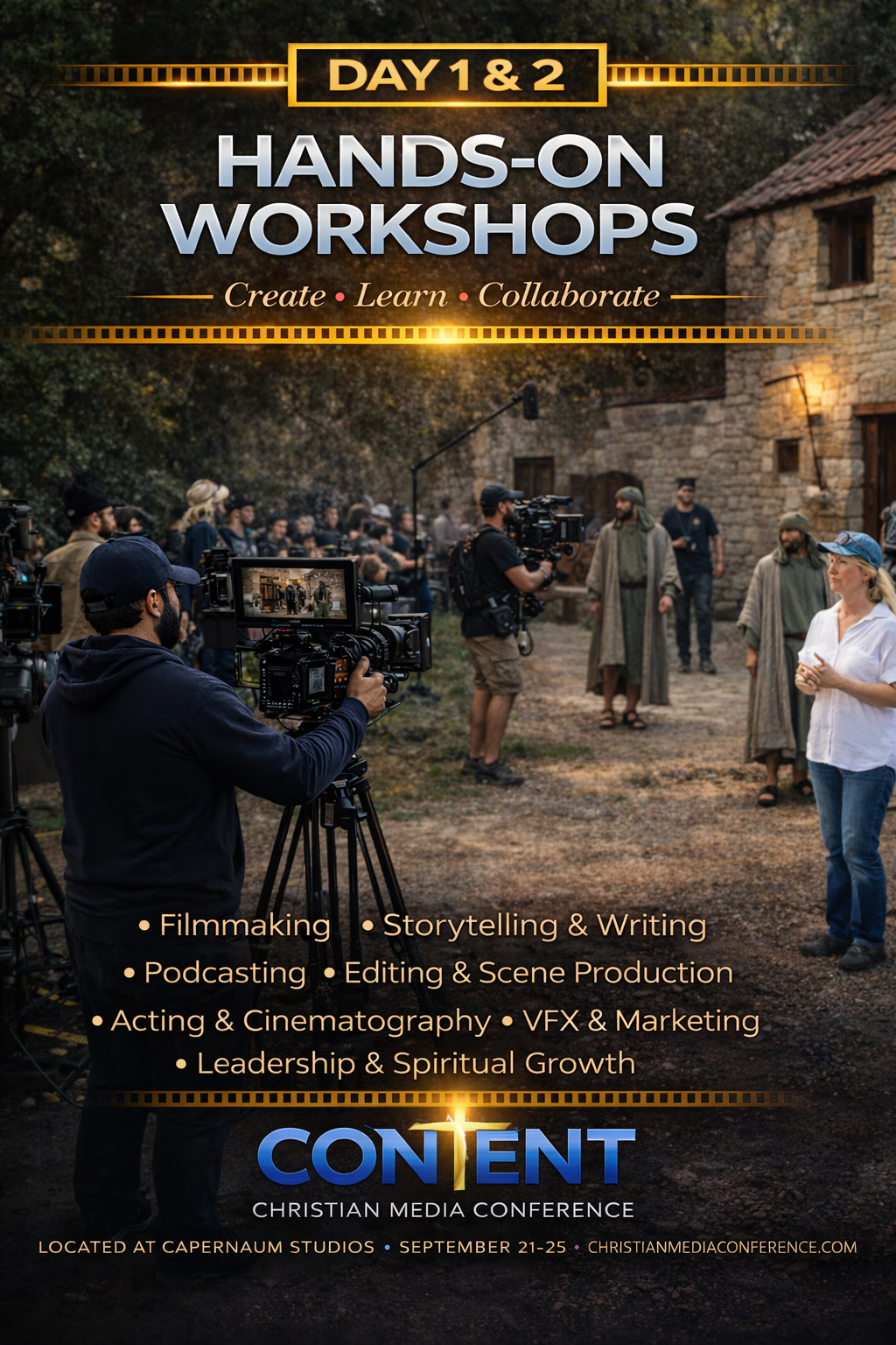 2 DAYS of Workshops (many with Hands On Engagement, Training, Q&A)