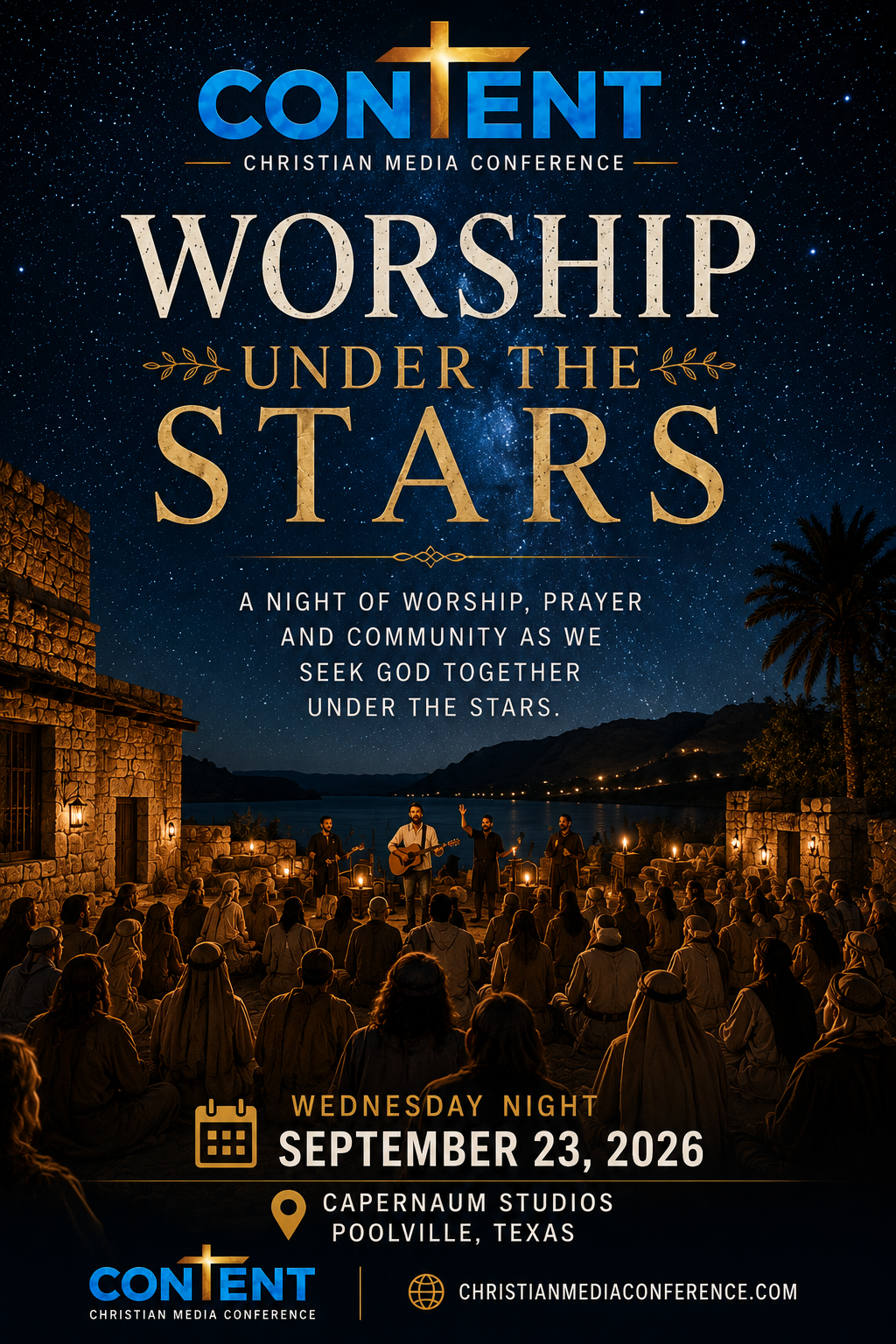 Day 3 Evening: Worship Under the Stars (on our most popular film set)