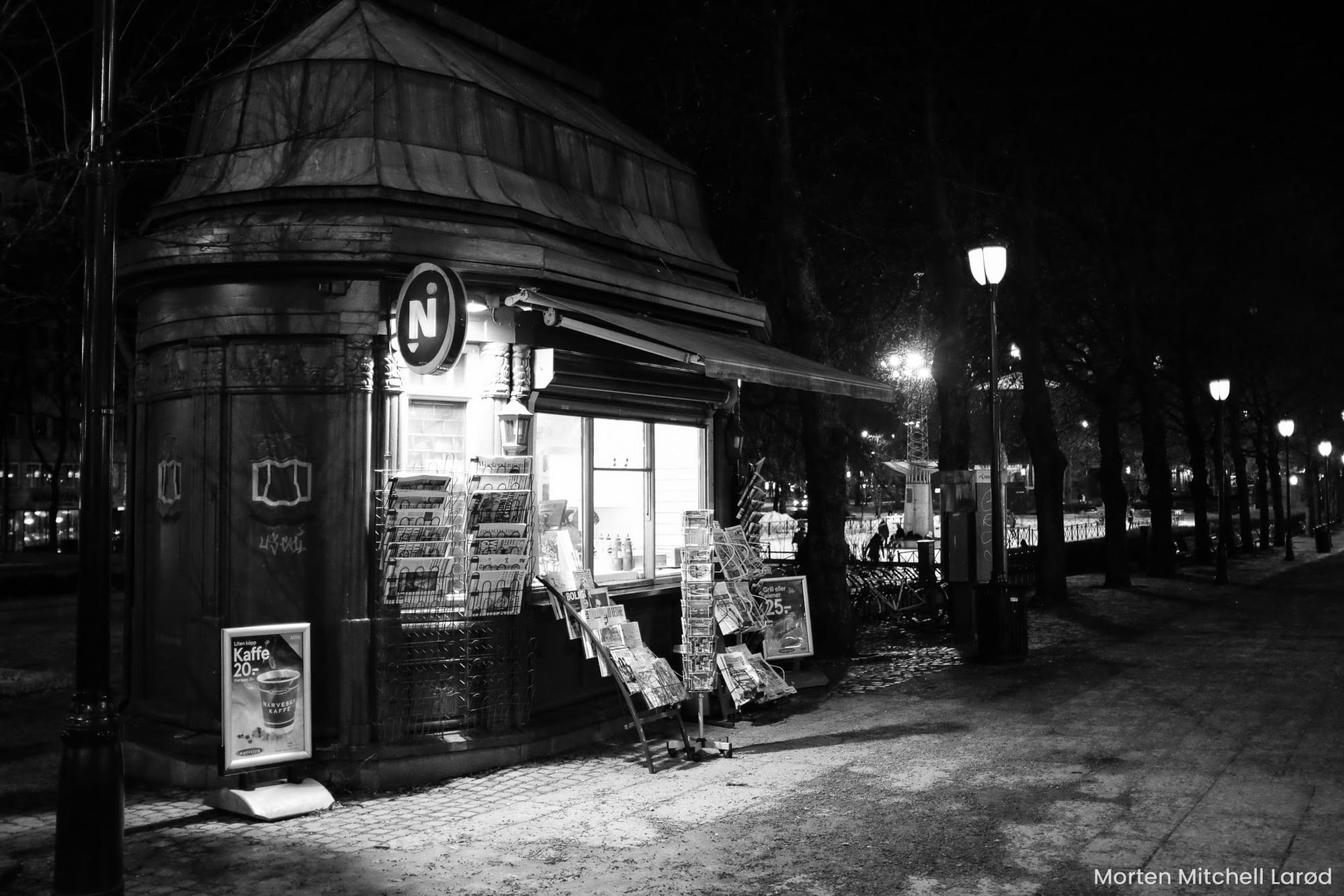 Narvesen-kiosken på Karl Johans gate