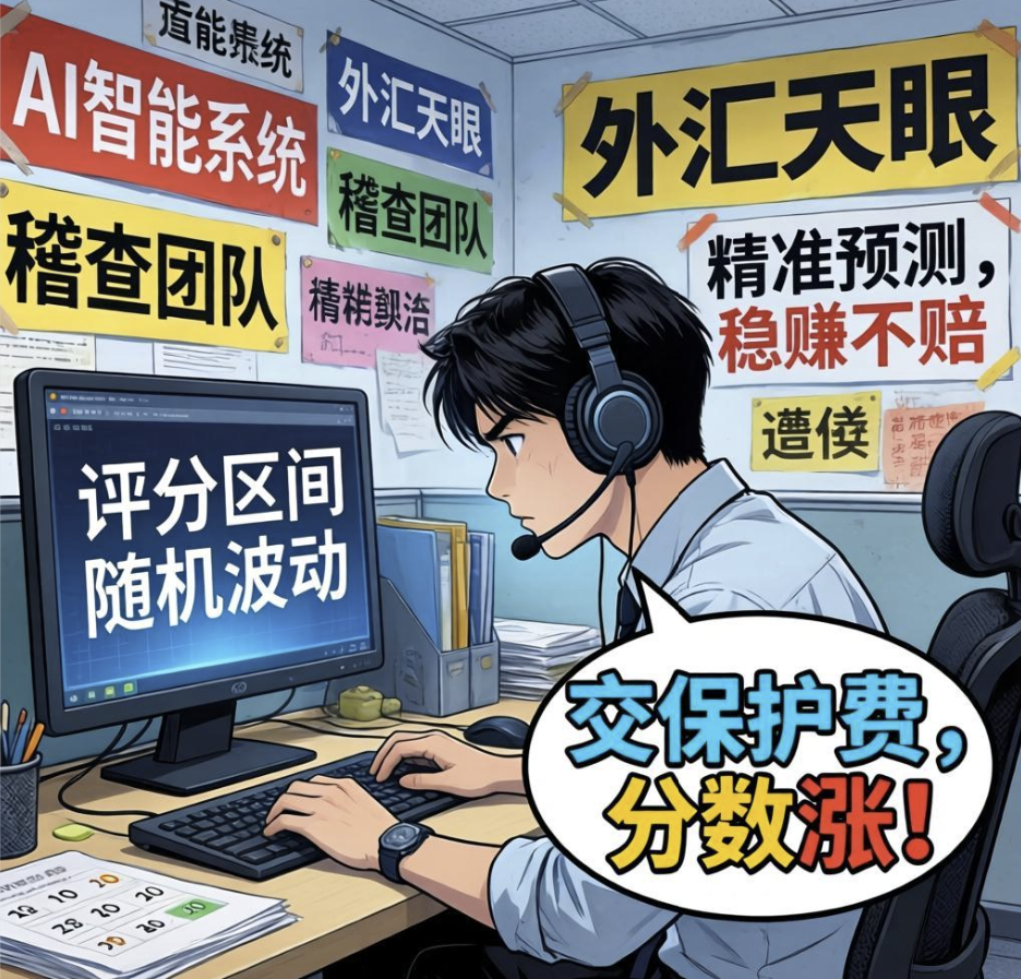 外汇圈惊雷！外汇天眼AI评分造假，交保护费就能涨分的黑幕曝光