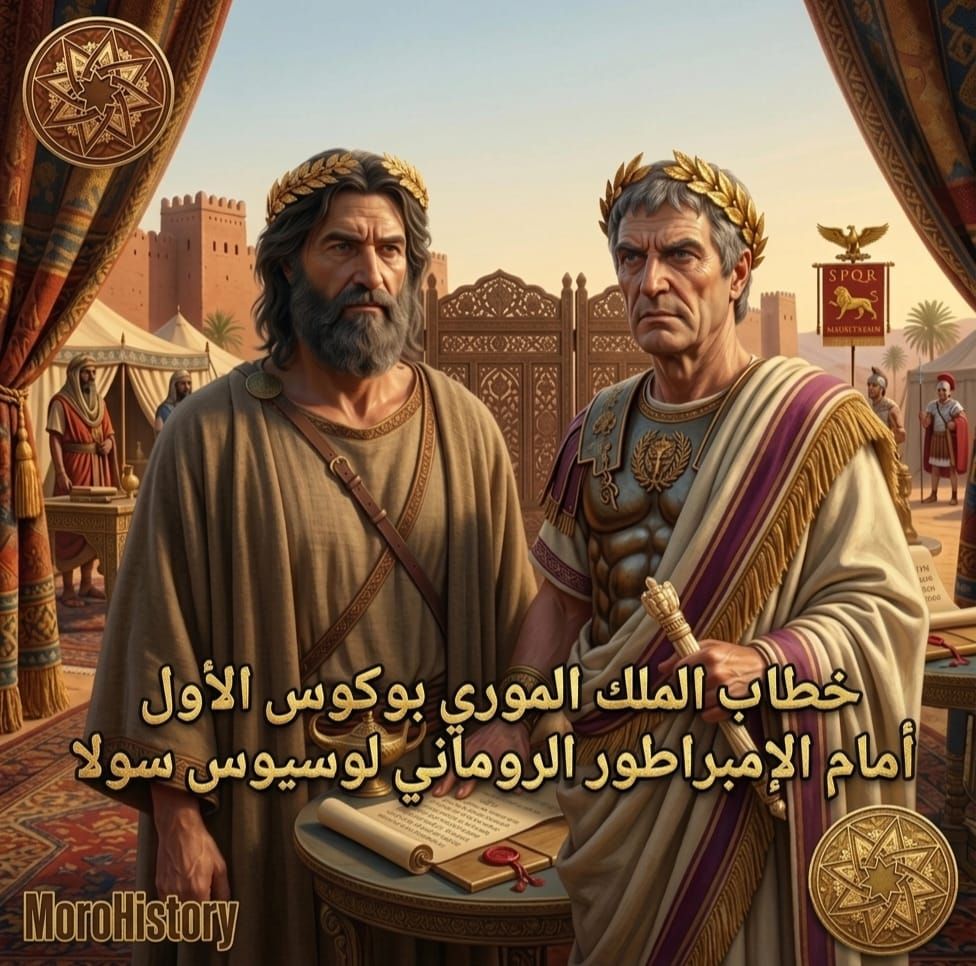 خطاب الملك الموري بوكوس الأول أمام لوسيوس سولا