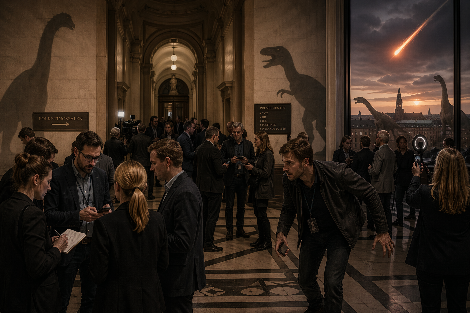 Among Dinosaurs on Election Night