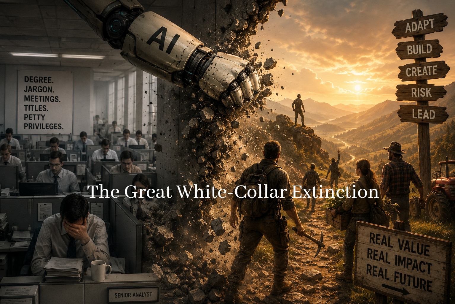 The Great White-Collar Extinction