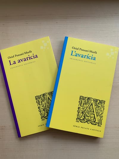 L'avarícia (cat. & sp.)