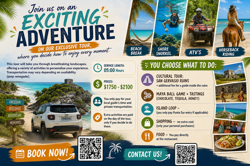 Customizable Private Tours Cozumel Travelers Love