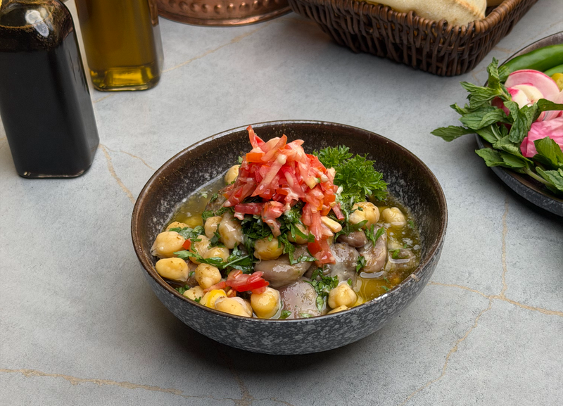 فول بالزيت / Fava beans with olive oil