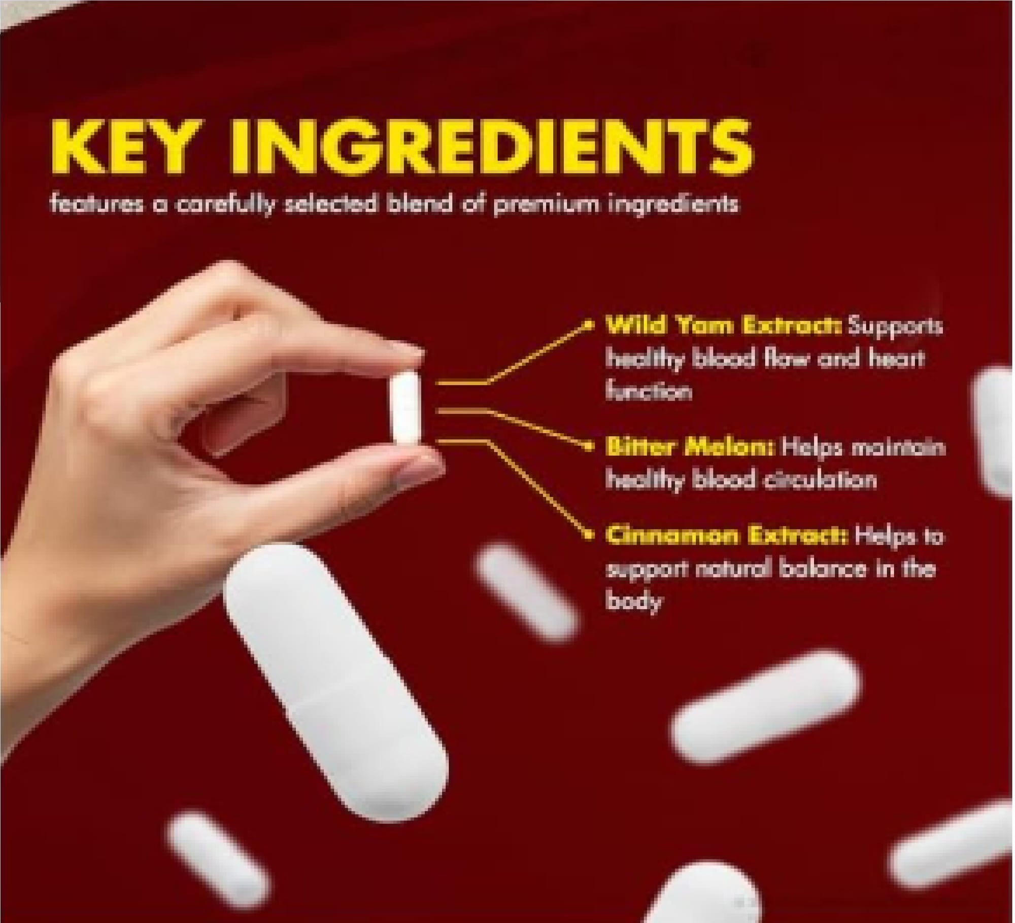 GlycoQ Blood Support Capsules Improve oxygen flow and body strength with blood capsules