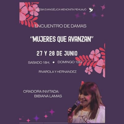 "Mujeres que Avanzan": Encuentro de Damas en la Iglesia Menonita de Pehuajó
