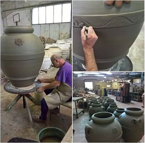 Productie terracotta potterie