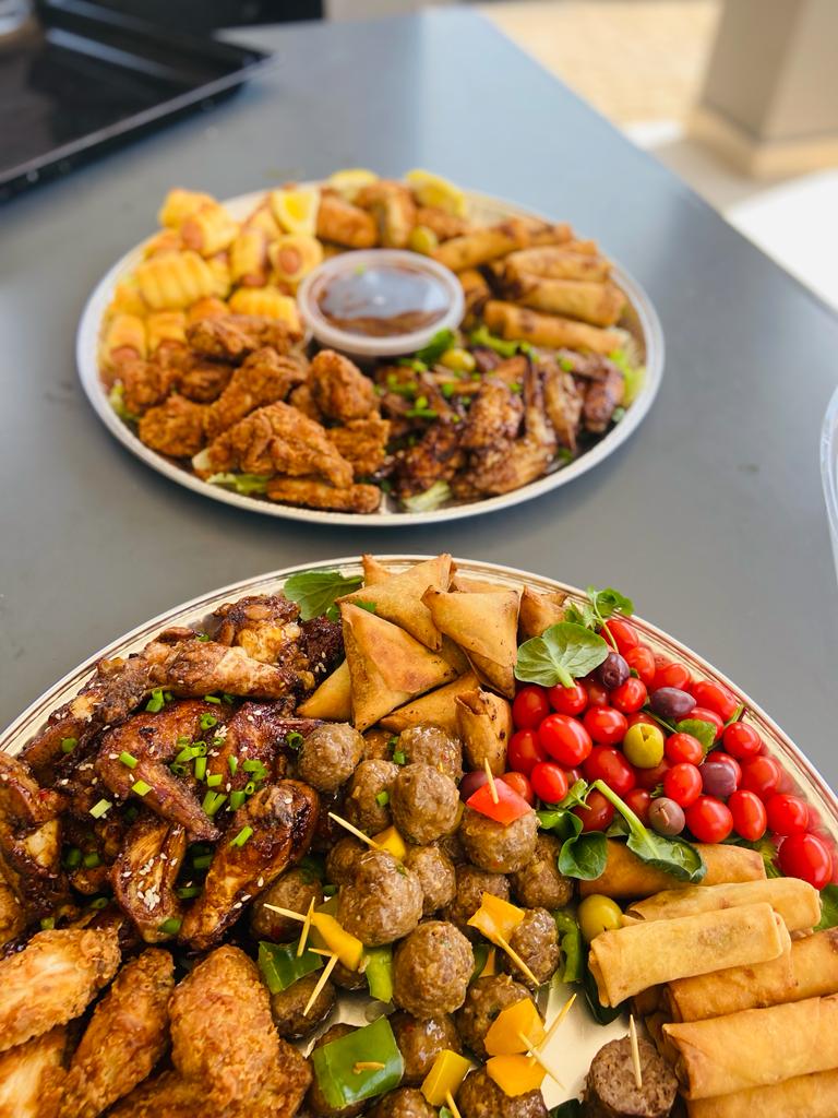 Platter canapes