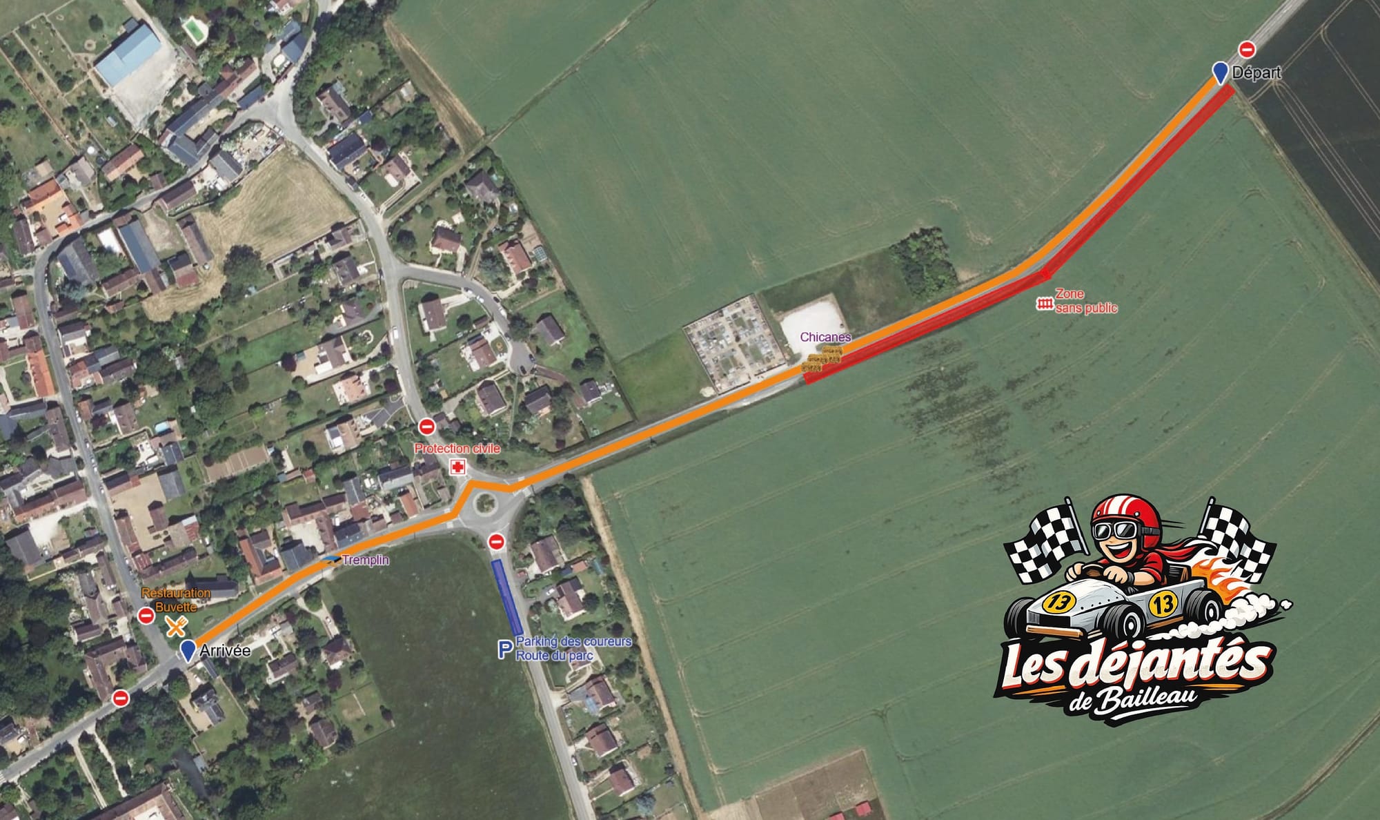 Plan de la course