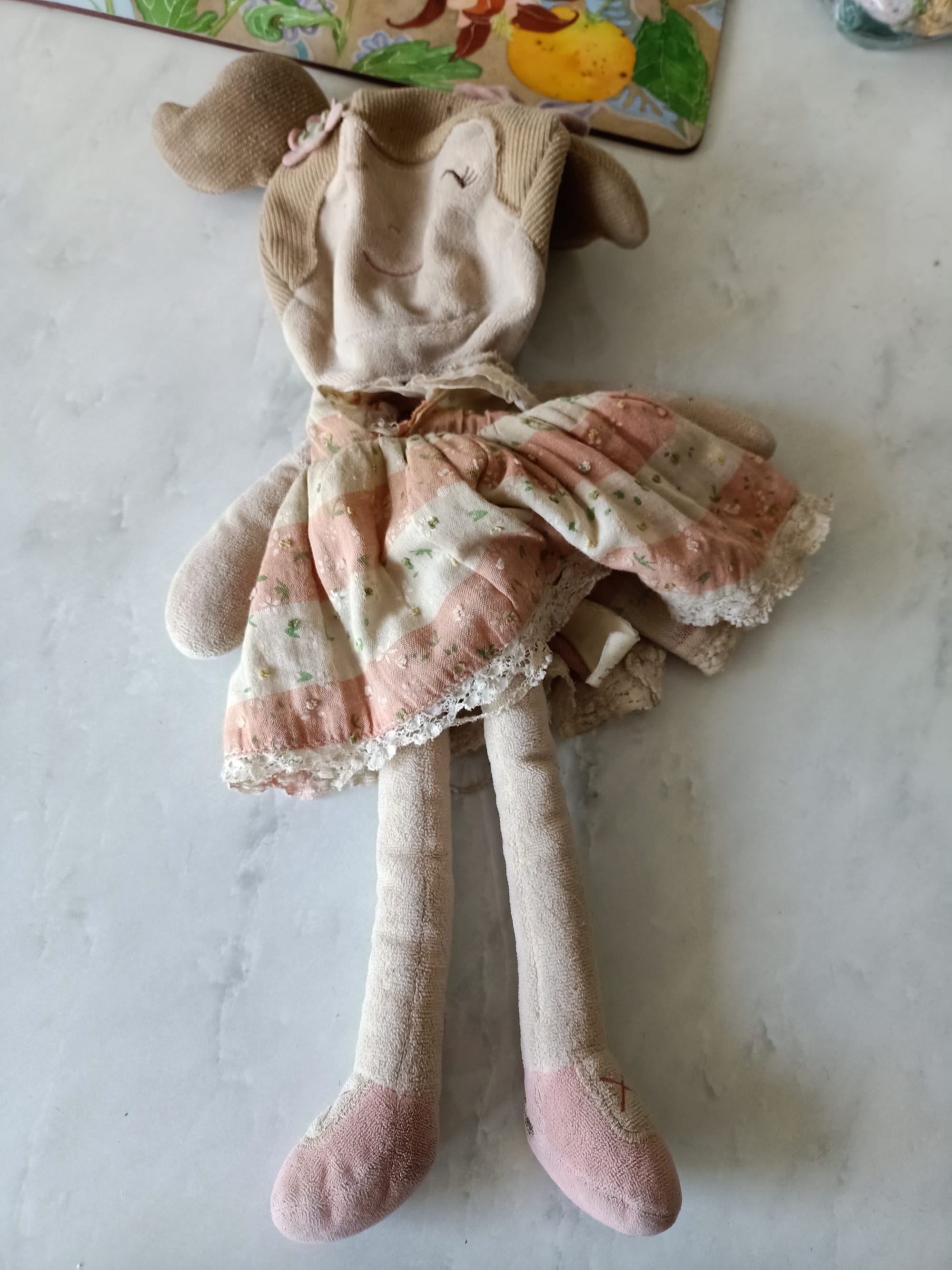 Soft doll before