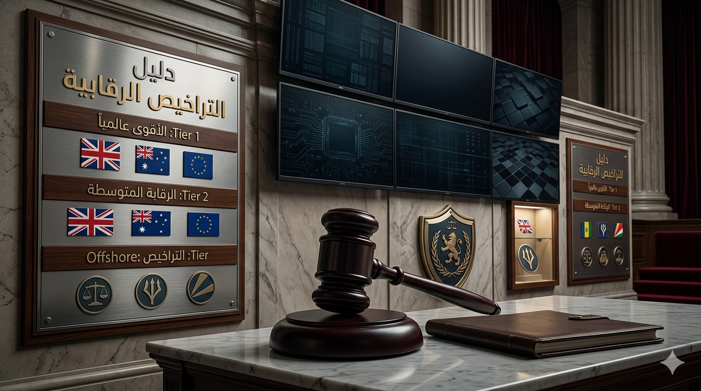 دليل التراخيص الرقابية المعتمدة عالمياً: كيف تتأكد من أمان أموالك؟