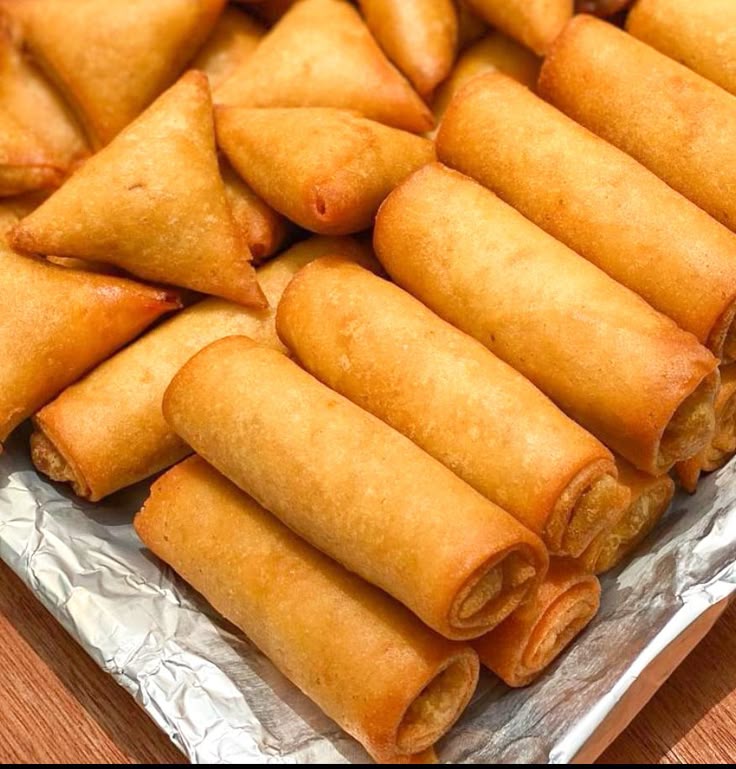 Samosa and Spring Roll