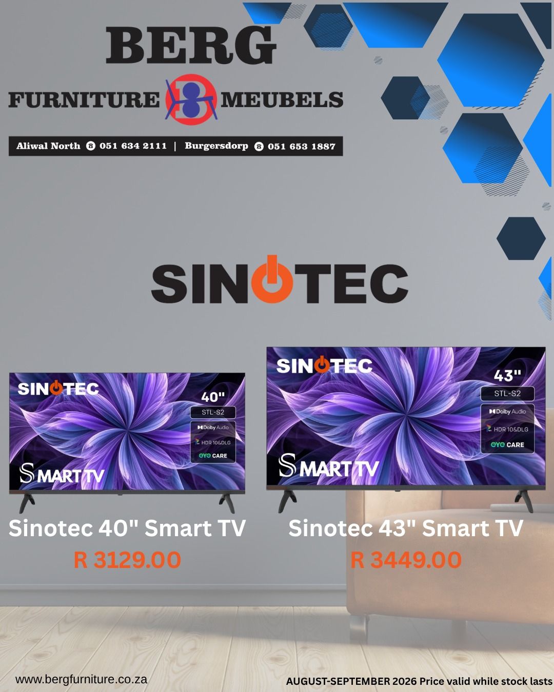 Promotional prices valid while stock lasts