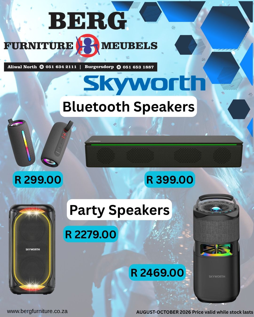 Promotional prices valid while stock lasts