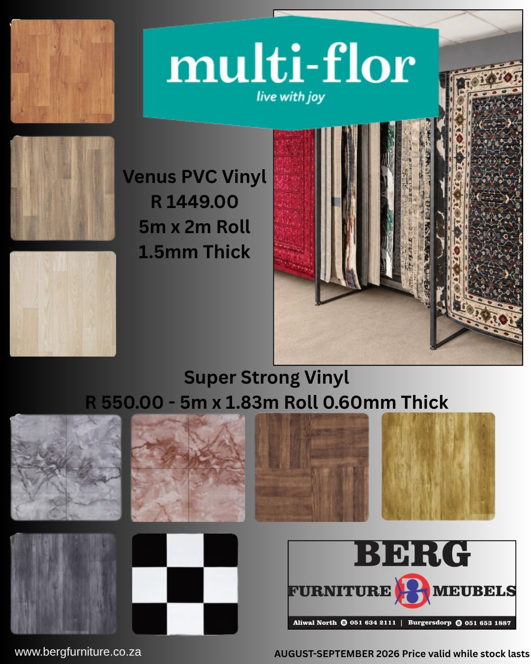 Promotional prices valid while stock lasts