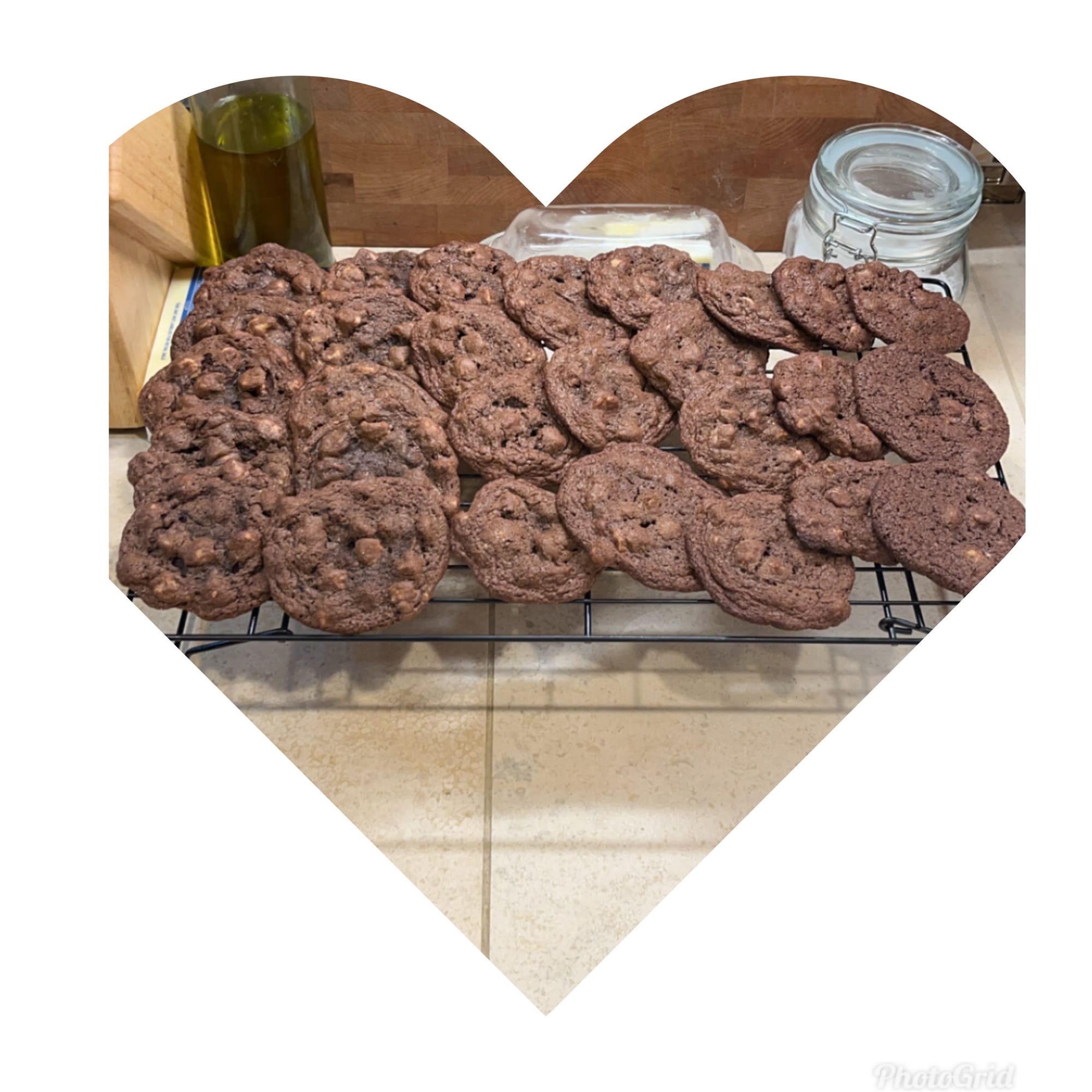 Chocolate peanut butter cookies