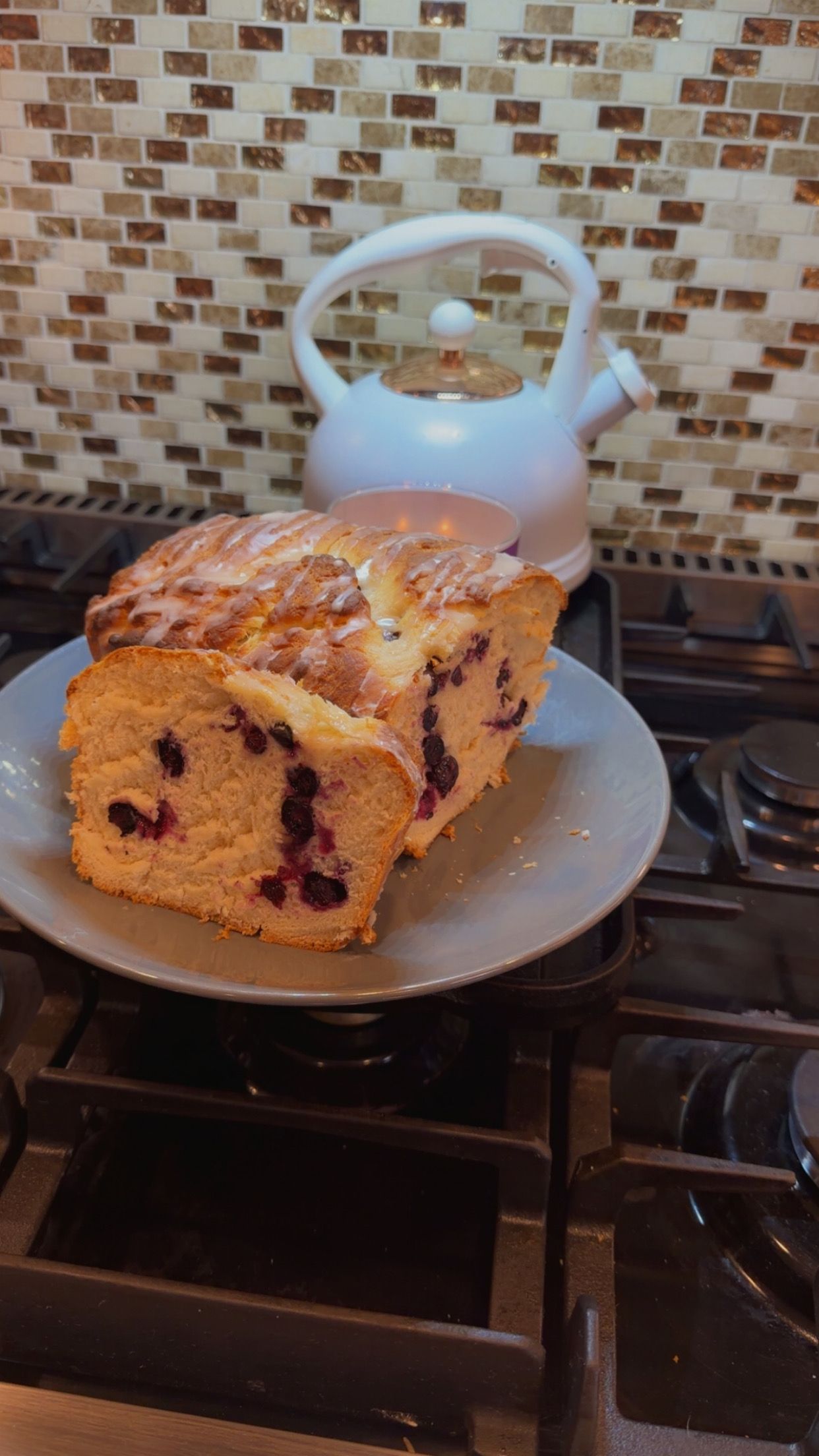 Blueberry buttermilk bread