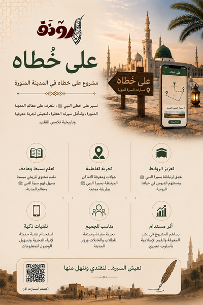 انفوجرافيك مشروع على خطاه