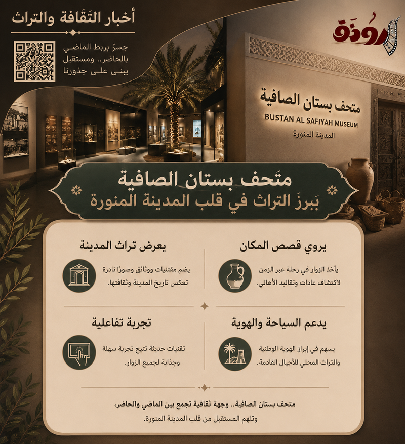 انفوجرافيك متحف بستان الصافية