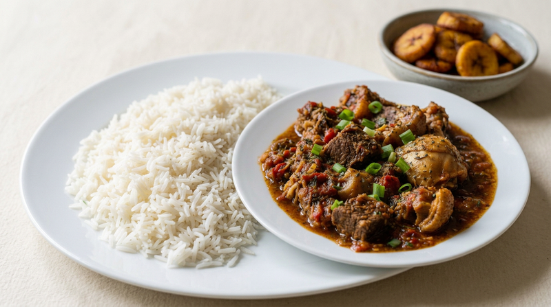 White Rice & Stew