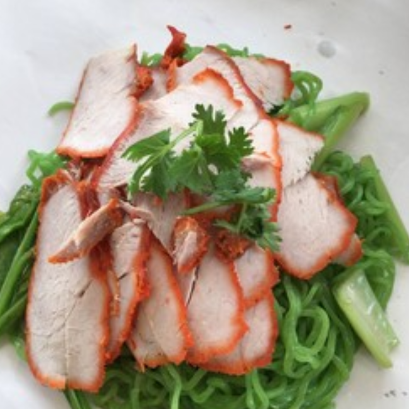 บะหมี่หยกหมูแดง มันน้ำเชื่อม
