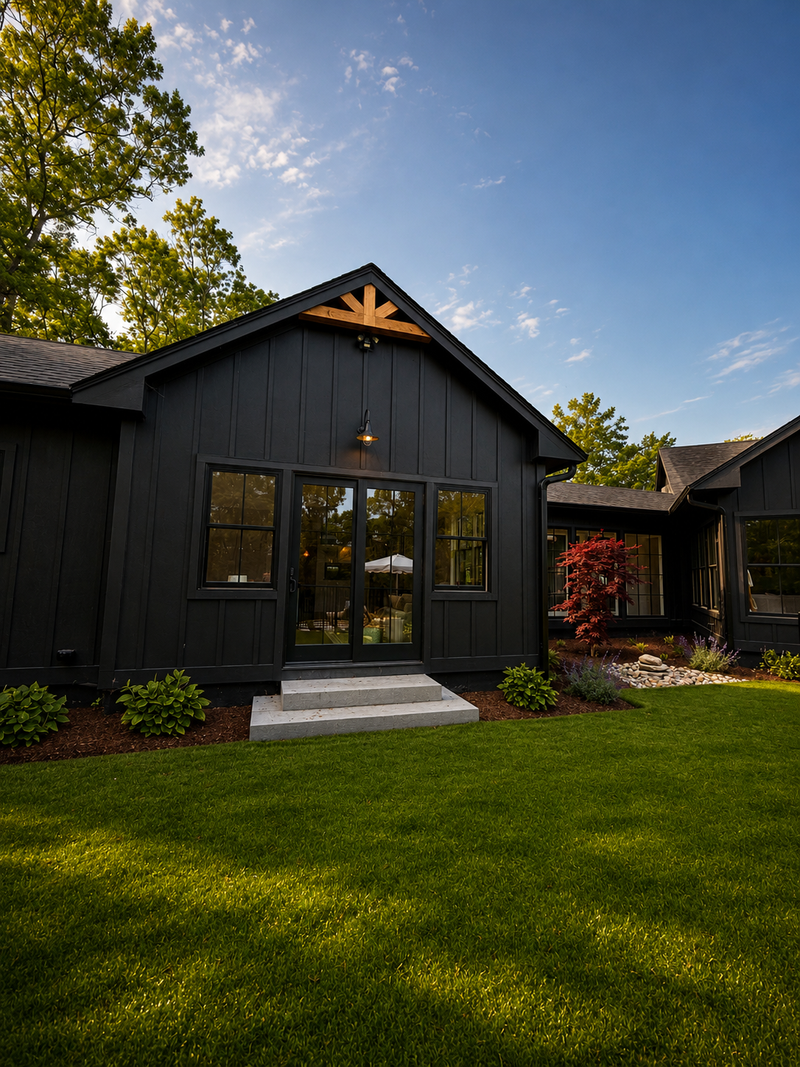 Covered porch / Backyard 