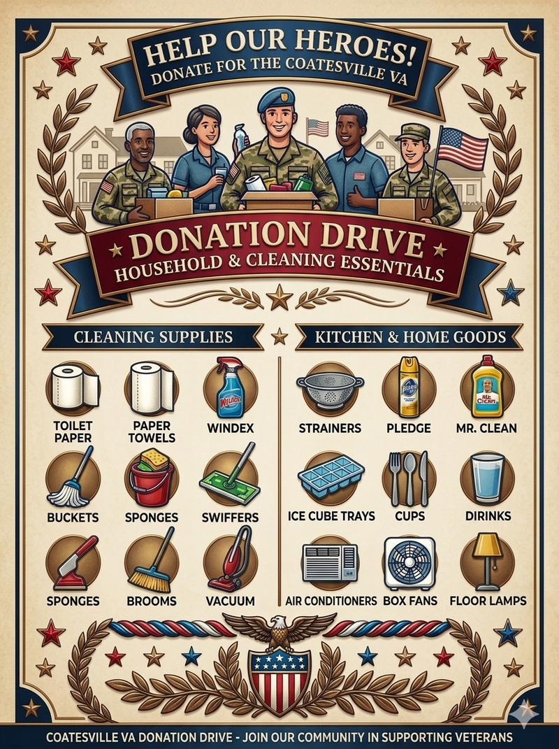 Veteran Donation Drive for Coatesville VA