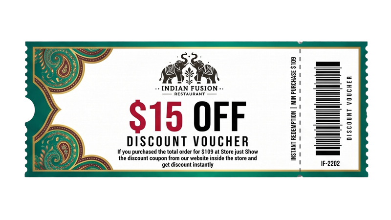 Discount coupon $15.00 ( Instore Use Only)