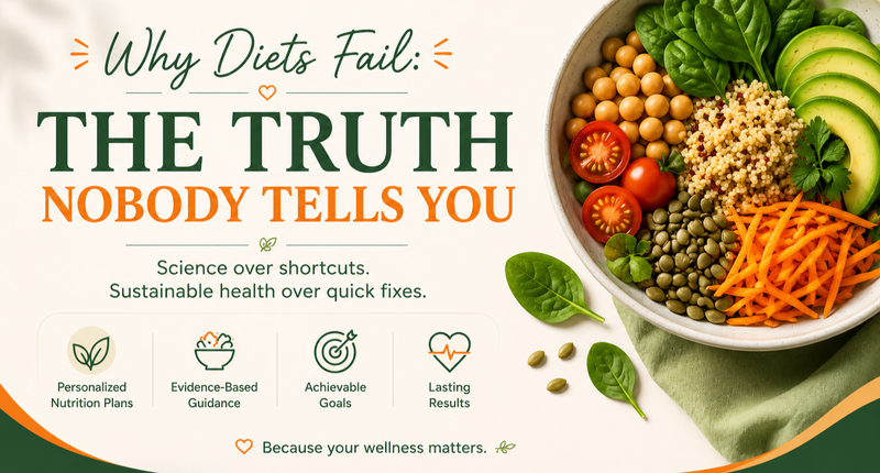 Why Diets Fail: The Truth, Nobody Tells You
