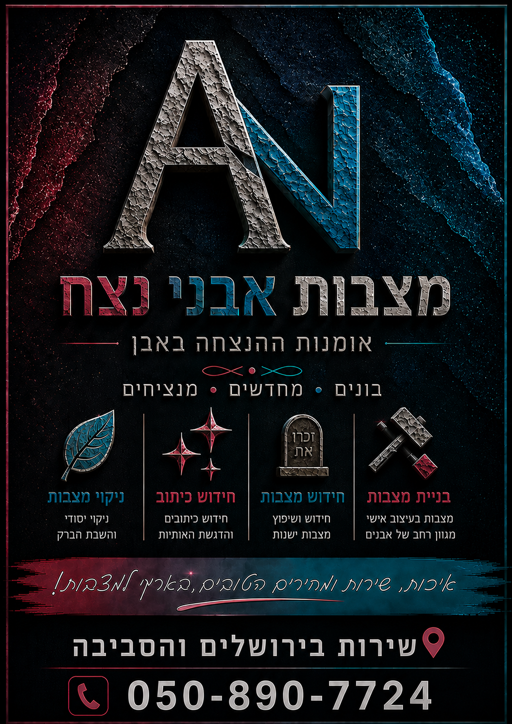 מצבות ירושלים מבית מצבות אבני נצח