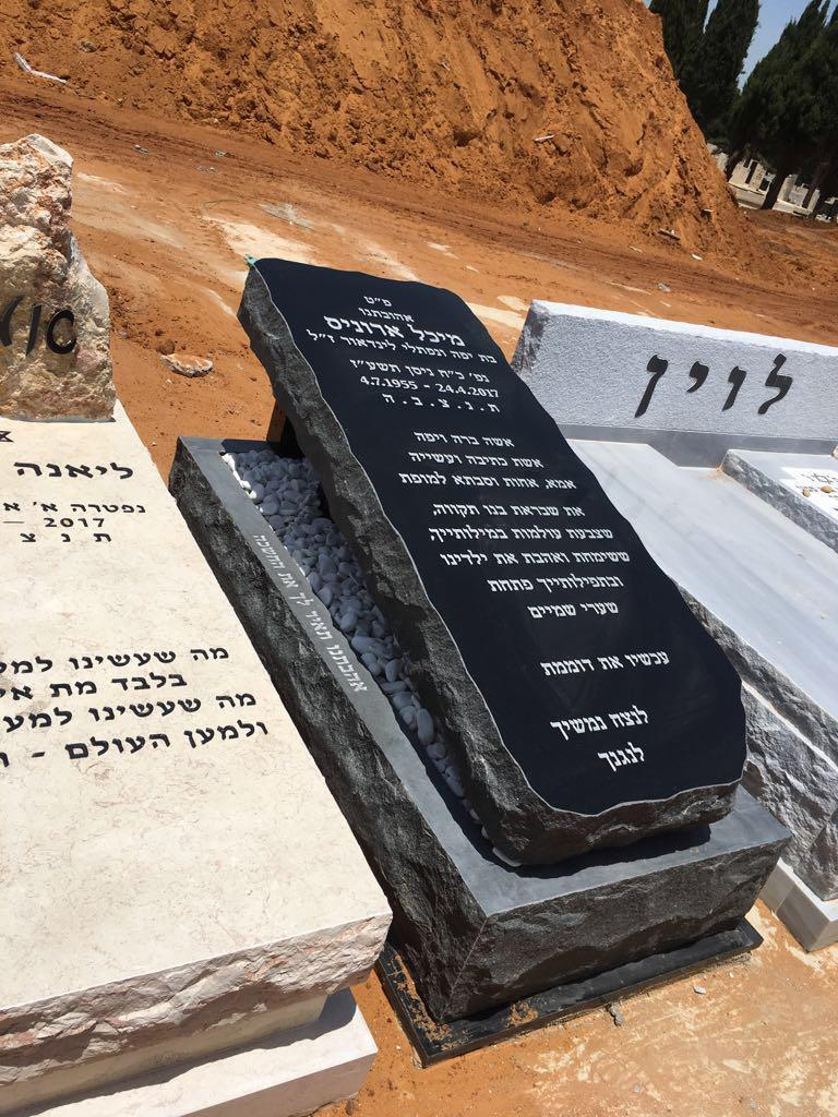 מצבה גרניט שחור