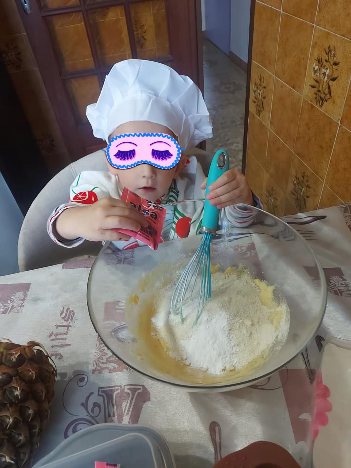 Préparation d'un gâteau pour le gouter