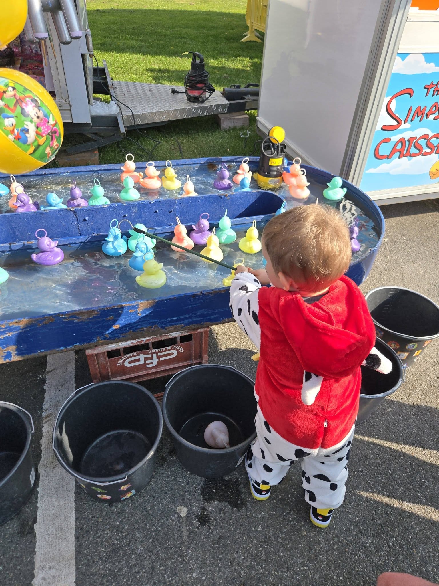 fête foraine avec les enfants