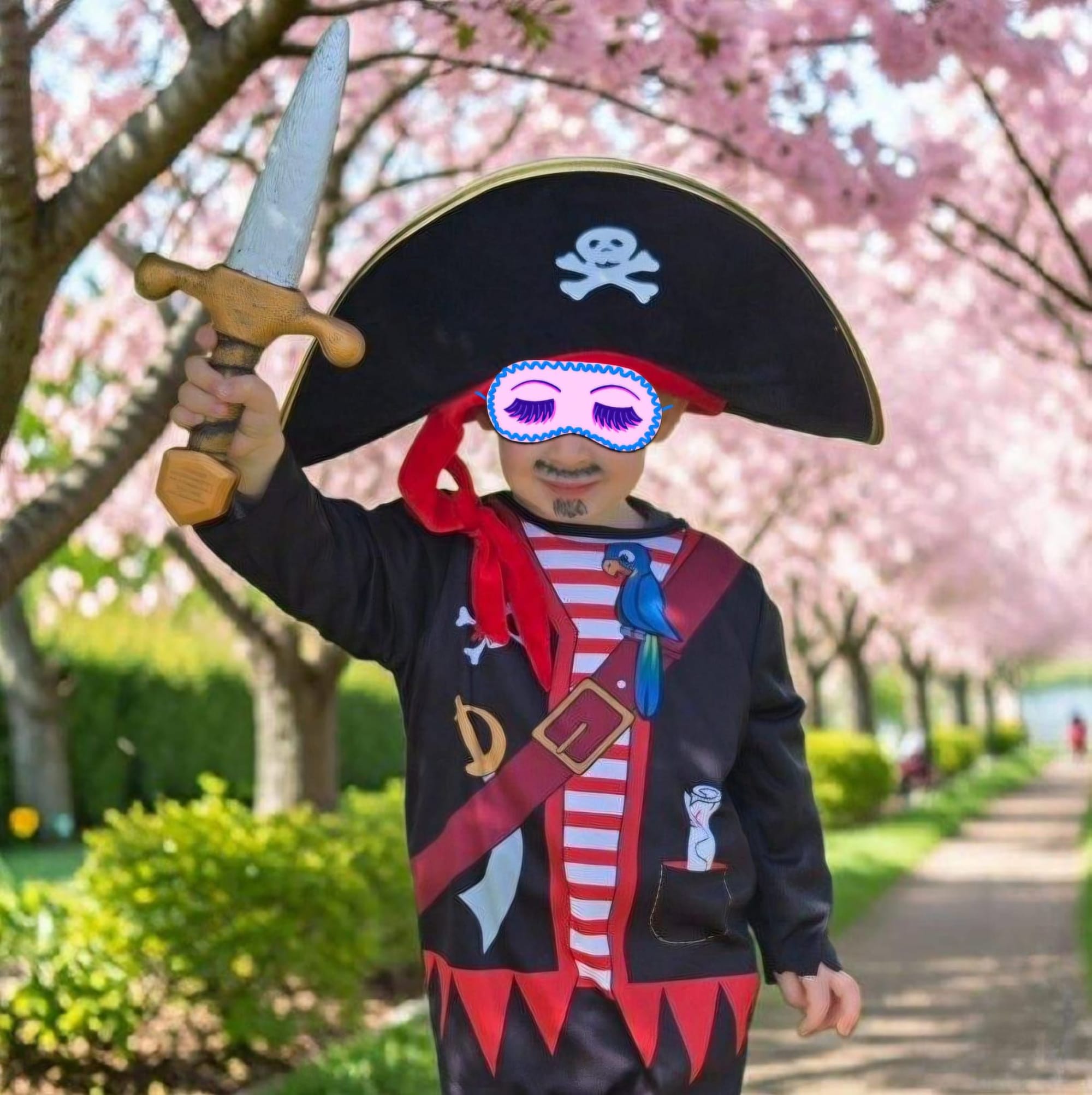 Shooting parc avec déguisement