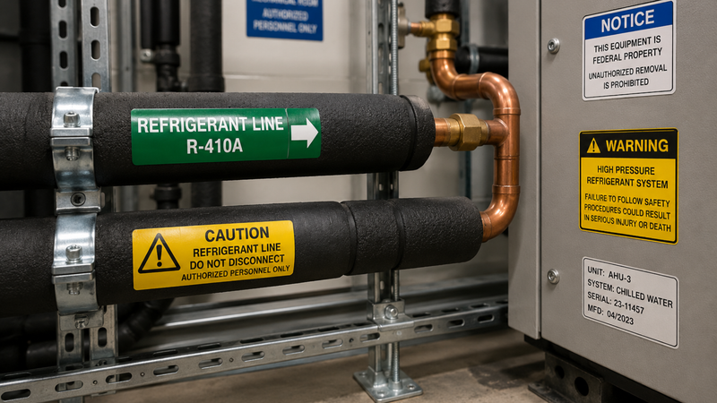 SCIF HVAC: Warning Signs Refrigerant Lines Violate ICD 705