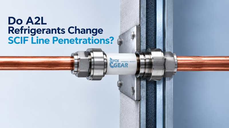 Do A2L Refrigerants Change SCIF Line Penetrations?