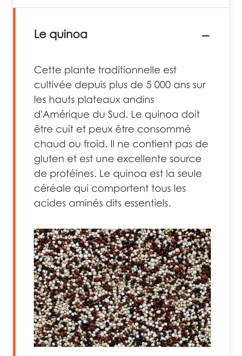 Le quinoa