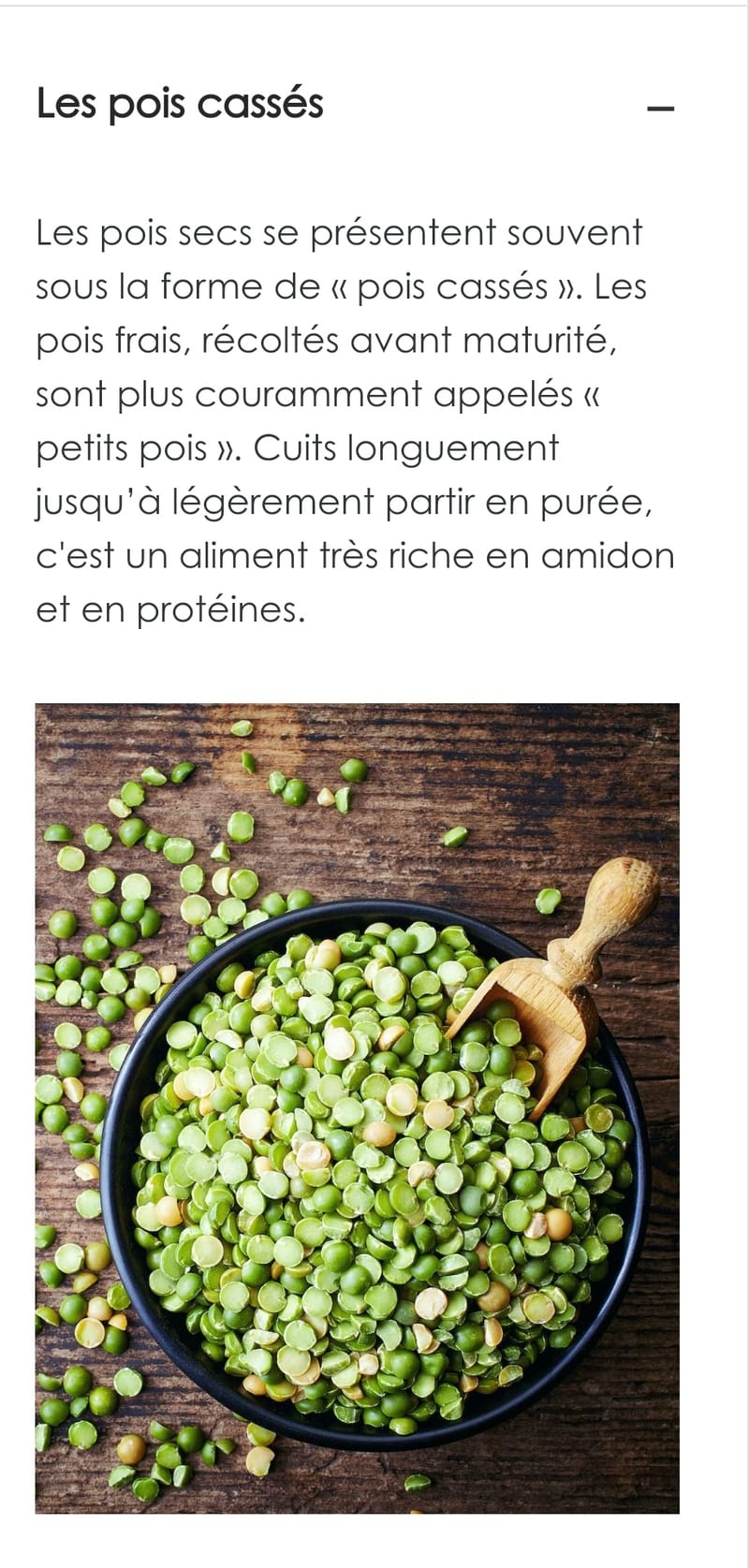 Les pois cassés