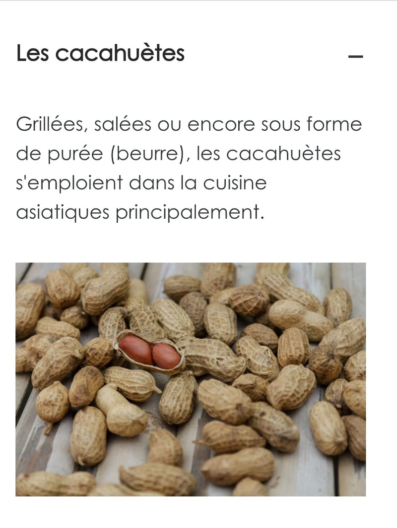 Les cacahuètes
