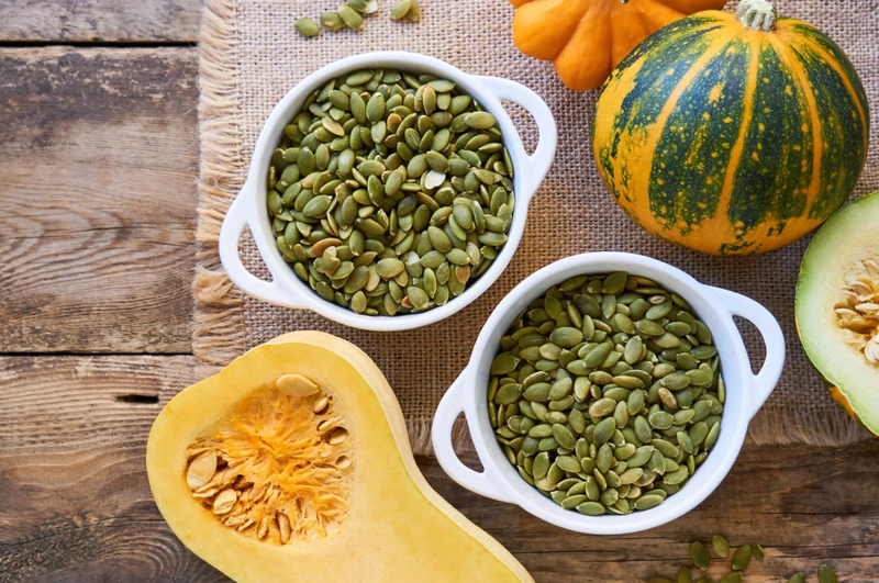 Les graines de courge