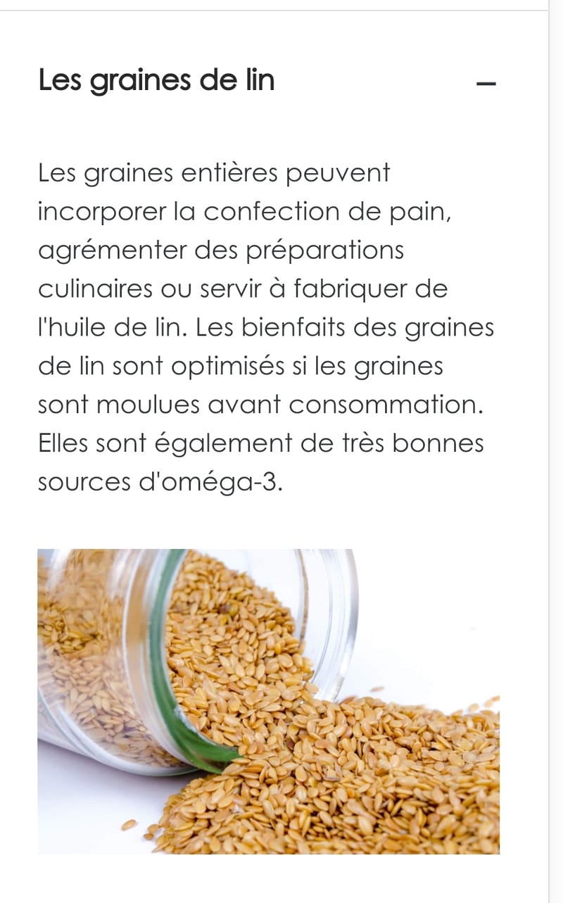Les graines lin