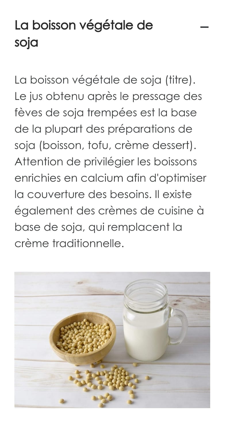 Les boissons végétales