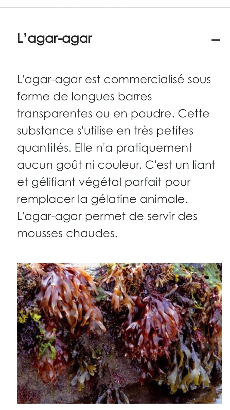 L'agar-agar