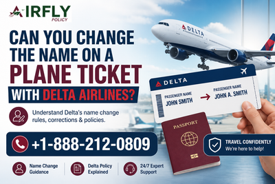 Can You Change the Name on a Plane Ticket with Delta Airlines?