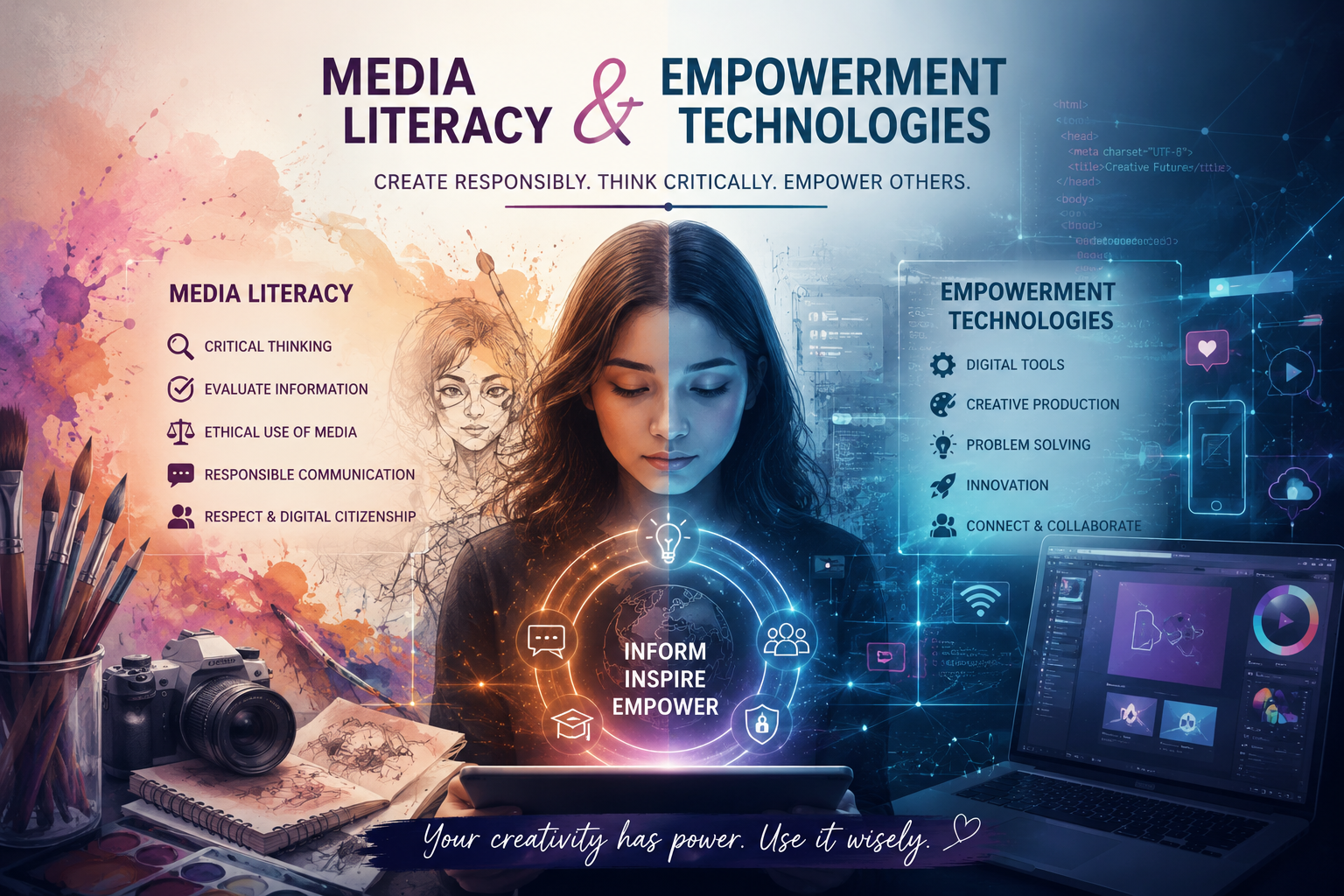 Digital Creativity, Media Literacy, and Responsible Technology